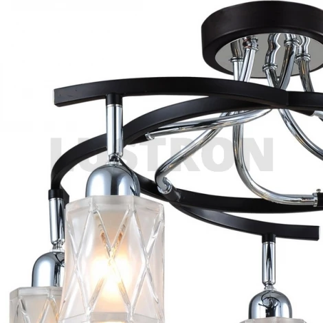 Потолочная люстра N-Light 89402 89402-5 chrome + wengue