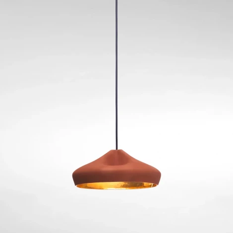 Подвесной светильник Pleat Box 36 LED терракотово-золотой Marset A636-405-4149-27K (094678)