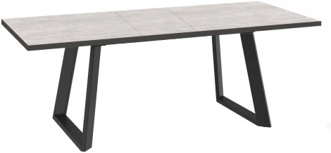 Стол DikLine ZL160 хромикс белый, черный, опоры черные