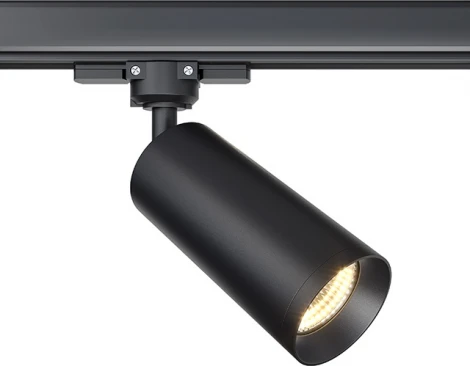 Трековый светильник Focus Trinity GU10 50Вт (трехфазный) Maytoni Technical TR028-3-GU10-B (220V, круглые)