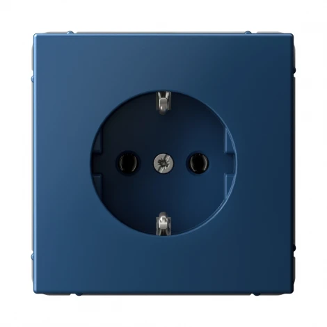 Розетка с заземлением (аквамарин) Systeme Electric GAL001143S