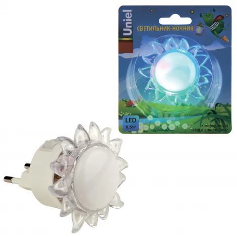 Ночник Uniel DTL-308-Подсолнух/RGB/4LED/0,5W