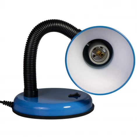 Интерьерная настольная лампа для школьника Uniel TLI-224 Light Blue. E27 (220V, выключатель)