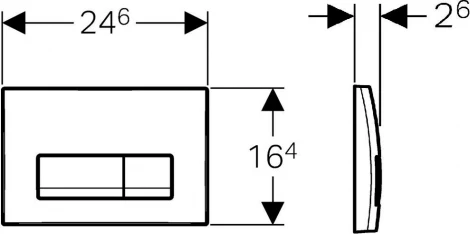 Кнопка смыва Geberit Delta 51 115.105.11.1 белая