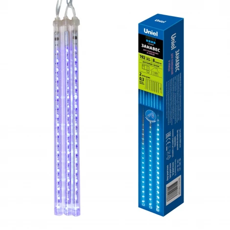 Гирлянда Uniel ULD-E2403-144/DTK BLUE IP44 METEOR