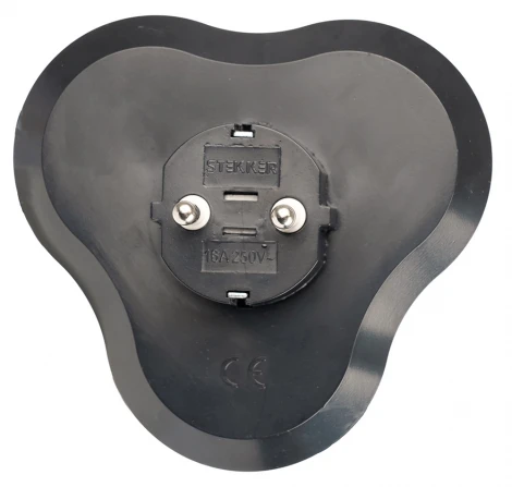 Разветвитель сетевой 3-местный с/з ADP16-23-21, 250V 16A ABS пластик, черный Stekker 50682