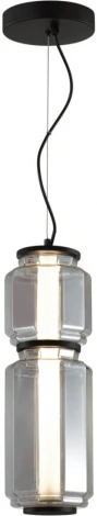 Подвесной светильник Odeon Light Jam 5408/20L черный/дымчатый/металл/стекло/акрил LED 20W 3000K 1480Лм (220V, на тросе)