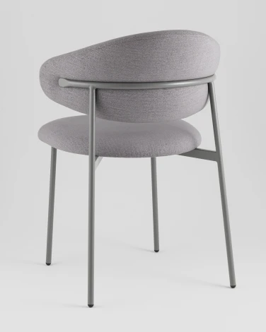 Стул Evan велюр серый каркас серый Stool Group УТ000042346