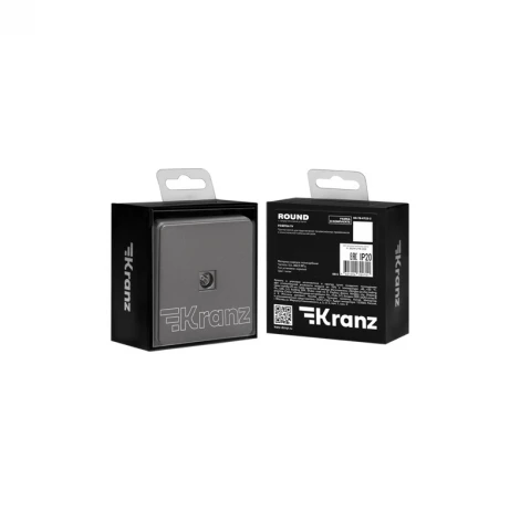 Розетка TV с/у титан Kranz Round KR-78-0723-2