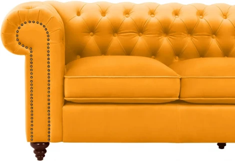Диван Chester Classic ОГОГО (арт.344515), (Ткань/Желтый)