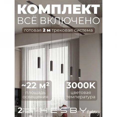 Трековая система в сборе однофазная встраиваемая 220V 50W Hesby Lighting Skylite №12 HSBL_kompl_S012_VI2B3K