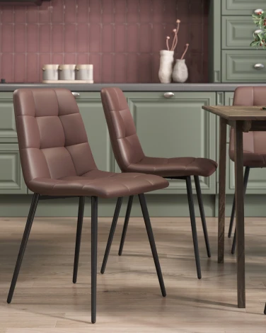 Стул Одди NEW экокожа шоколадный Stool Group УТ000041293