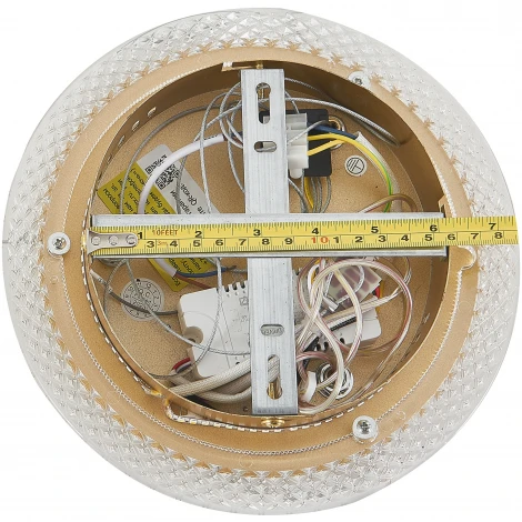 Подвесной светильник Natali Kovaltseva INNOVATION STYLE 83143 нимб с пультом ДУ, моб. приложением 120W, золото, LED