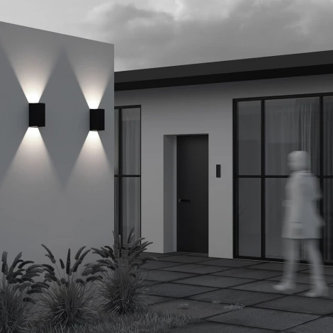 Настенный уличный светильник светодиодный Maytoni Outdoor Drape O526WL-L20B3K