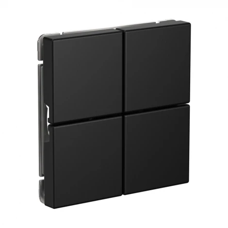 Выключатель 4-х клавишный (карбон) Systeme Electric GAL001074
