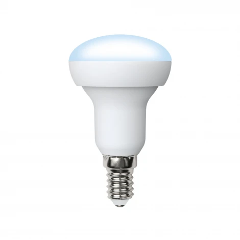 Лампа светодиодная. форма "Рефлектор", матовая, дневной белый свет 6500K Volpe Norma LED-R50-7W/6500K/E14/FR/NR