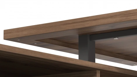 Стол рабочий универсальный Калифорния Хардвиг 1200 ЛДСП Орех темный 3997061201