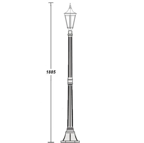 Наземный фонарь Oasis Light Leeds 91608