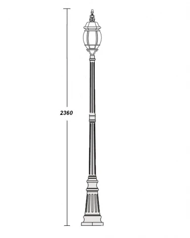 Наземный фонарь Oasis Light America L W 83409L