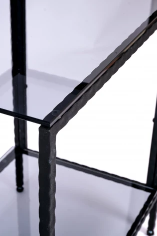 Консольный стол AllConsoles 1011-CB loft grey черный муар