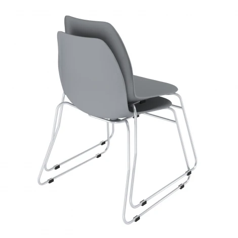 Стул Sheffilton SHT-ST29/S145-2 серый/хром лак 3000934104