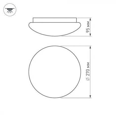 Настенно-потолочный светильник Arlight IM-C260A 018075