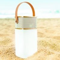Кемпинговый музыкальный светильник (Bluetooth) встроенный аккумулятор 2200мА, корпус динамика золото Apeyron 11-104