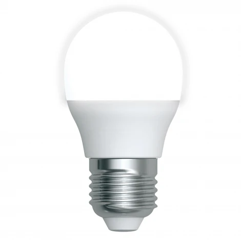Лампочка светодиодная шар белая E27 6W 4000K Uniel LED-G45-6W/4000K/E27/FR/RA95 PLK01WH