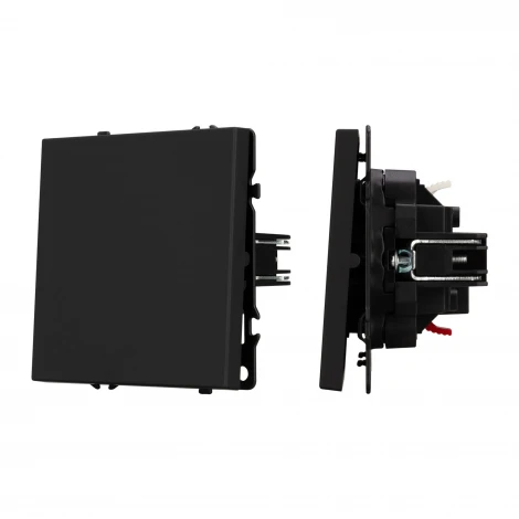 Выключатель проходной ARL NOBE 1 кл софт-тач черный оникс SWT-MKP1-SFPL-BK (250V, 10A) (Arlight,) 054246(1)