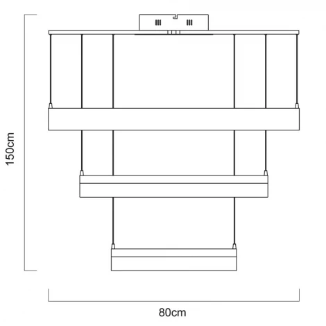 Подвесной светильник Arte Lamp Rotondo A9300SP-3WH