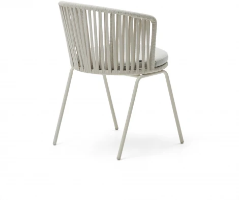 Стул уличный La Forma (ex Julia Grup) Saconca (Серый/ Веревка)