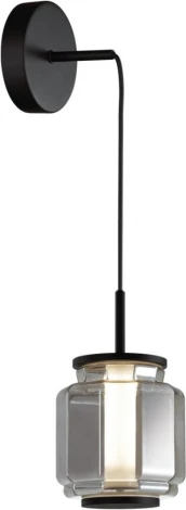 Подвесной светильник Odeon Light Jam 5408/5L черный/дымчатый/металл/стекло/акрил LED 5W 3000K 304Лм (220V, на проводе, круглые)
