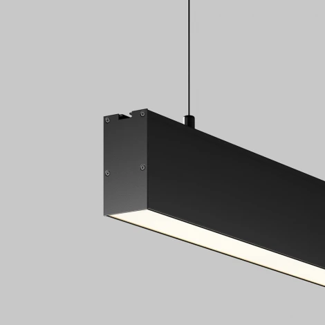 Подвесной светильник линейный светодиодный Maytoni Technical LL312045 3000K 35x67 черный 1,5 м