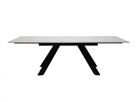 Стол DikLine DX140M Хромикс белый/опоры черные (2 уп.) 00-00084257