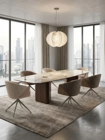 Стул ГИССЕН (GISSEN) 360 град., цвет ЛАТТЕ RIELY-111 / V885-3, ткань / ЛАТТЕ, ®DISAUR M-City 64841