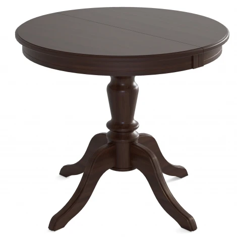 Стол обеденный Линне темный орех 90/130*90 Mebelik 009914