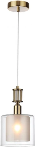 Подвесной светильник Odeon Light Saga 5088/1 античная бронза/стекло E14 1*40W (220V, на проводе, круглые)
