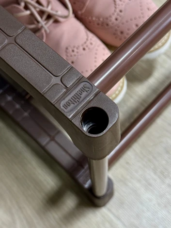 Полка для обуви Sheffilton SHT-SR3-P коричневый/коричневый 7535631701