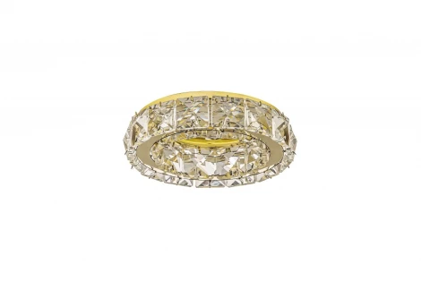 Встраиваемый светильник хрустальный Dio D'Arte Osimo Gold GU10.5.14.9.100 G (220V, круглые)