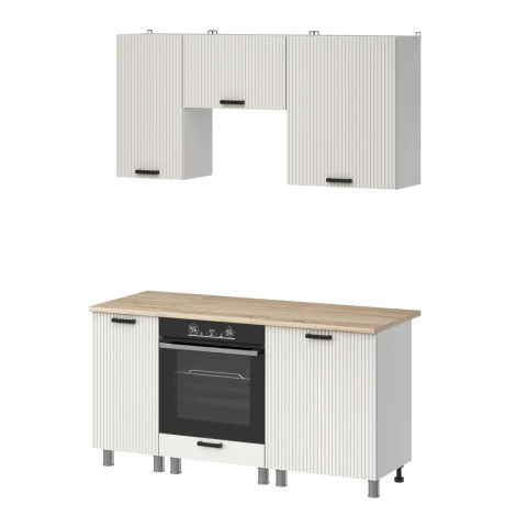 МК Аленушка 1,6м в.5 Лотос Молочный,скоба антрацит,сонома Аленушка 00-00285304