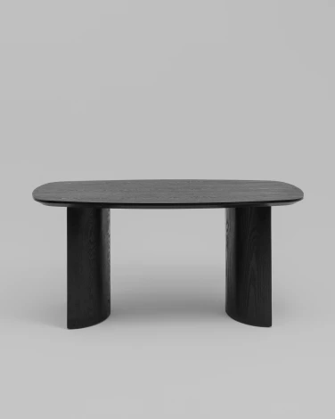 Стол обеденный Linudo 160х90 шпон дуба черный Stool Group УТ000043131