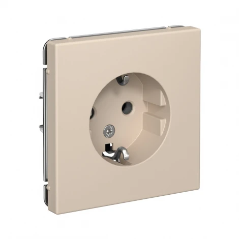 Розетка с заземлением (песочный) Systeme Electric GAL001243