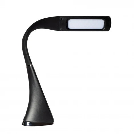 Офисная настольная лампа с термометром Uniel TLD-542 Black/LED/300Lm/5000K/Dimmer (220V, диммер, сенсорный выключатель)