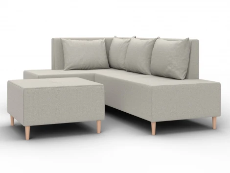 Диван угловой модульный с пуфом Лига-126 угол левый Лига Диванов 137741L