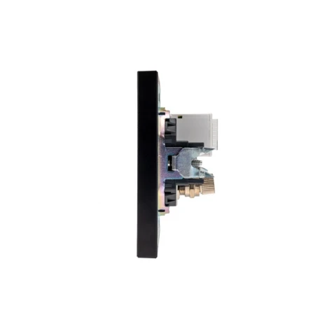 Розетка компьютерная RJ45 кат6 + TV с/у антрацит Kranz Strong KR-78-0722-5