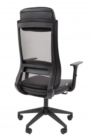 Офисное кресло Chairman 500LT Россия экокожа черный/TW-01 черный 7187909