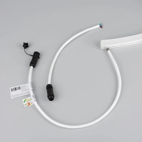 Светодиодная лента герметичная MOONLIGHT-PRO-SIDE-X360-16x16mm 24V RGB (12 W/m, IP67, 10m, wire x2) (Arlight, Вывод боковой) 054958