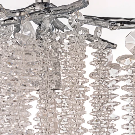 Подвесная люстра хрустальная Dio D'Arte Tavenna Nickel H 1.5.21.100 N (220V, на тросе)