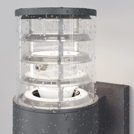 Настенный светильник уличный Maytoni Bronx O576WL-02GR (220V, круглые, IP54)