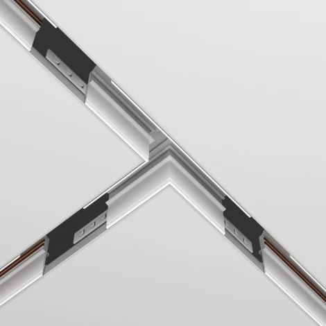 Коннектор Т-образный Maytoni Accessories for tracks Exility TRA034CT-42.12W встраиваемый под ГКЛ 12,5мм, белый